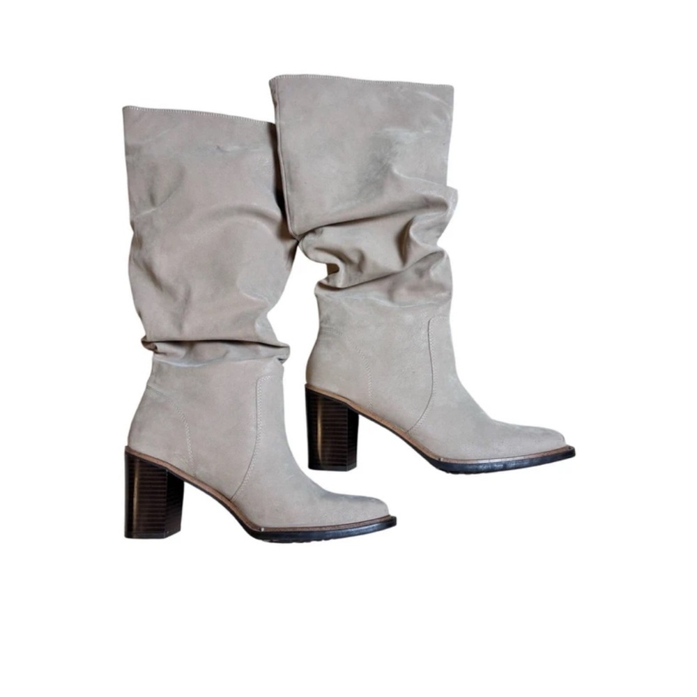 Maurices Taupe Heeled Boots